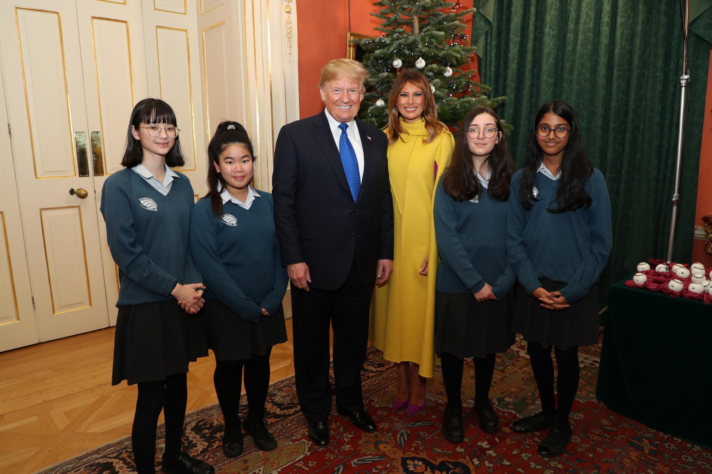 Tiffin Girls School Students Meet Donald Trump And Boris Johnson At Nato Reception Surrey Comet
