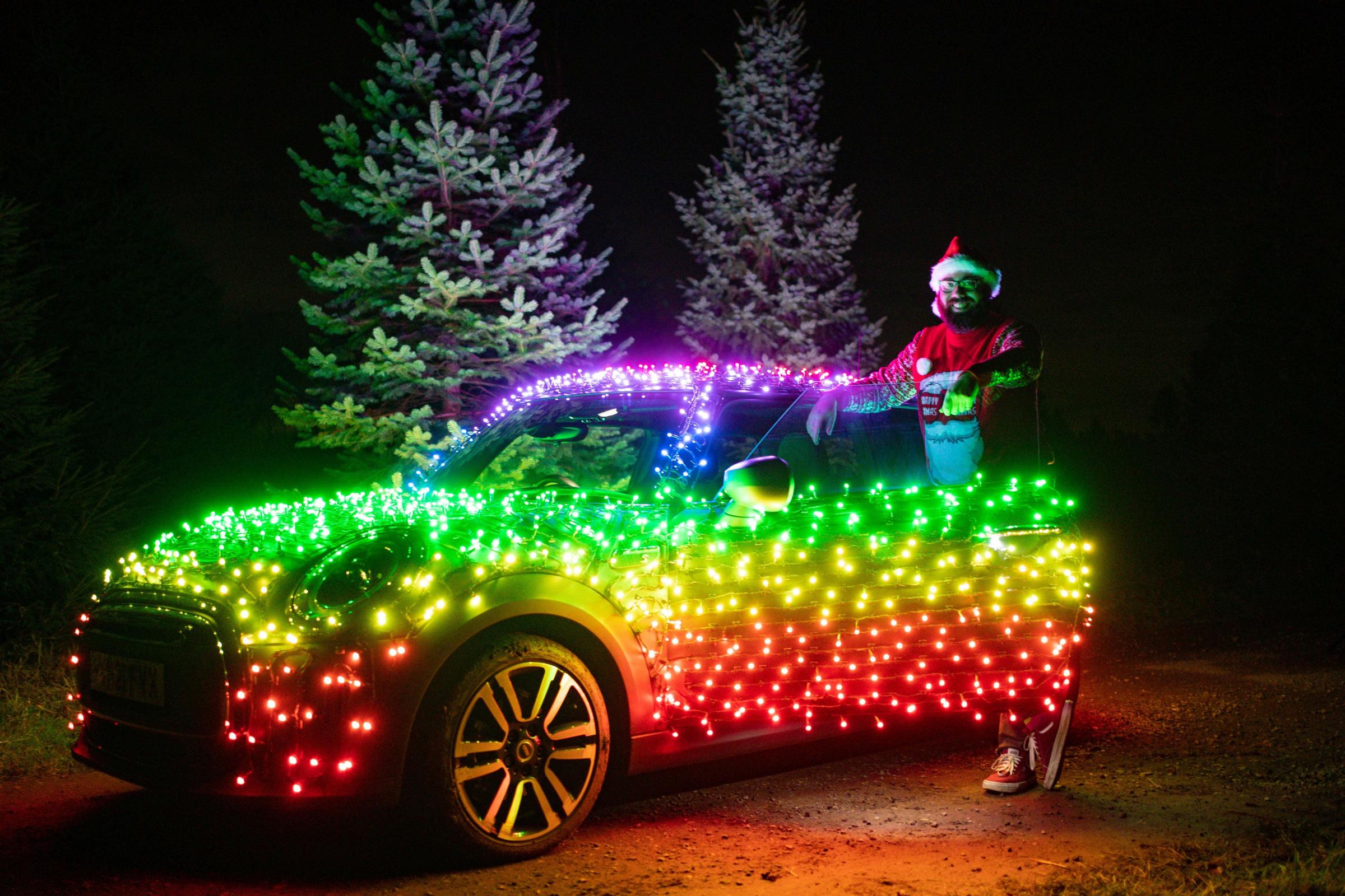 Epsom Christmas Lights 2022 Mini Wrapped In 2,000 Christmas Lights Touring Uk To Raise Money For  Charity | Surrey Comet